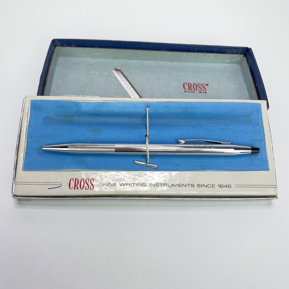 VTG Cross Century CHROME  Ballpoint Pen - 1977 - USA Engraved R.E Kodris